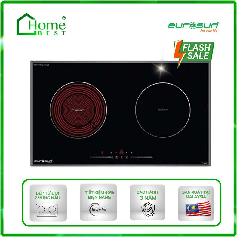 Bếp từ kết hợp hồng ngoại Eurosun EU-TE269S