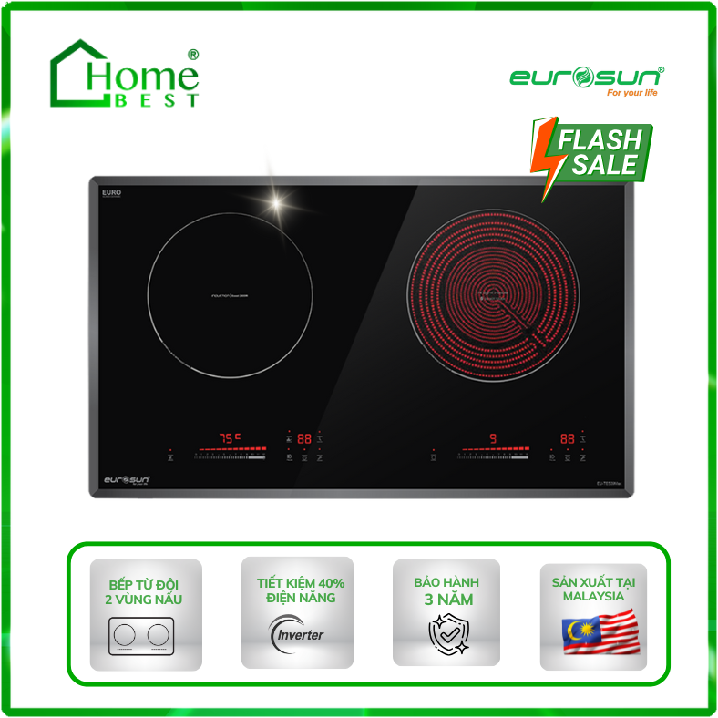 Bếp từ kết hợp hồng ngoại Eurosun EU-TE509MAX