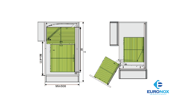 Kệ liên hoàn nan Euronox EU3-90L.304/ 90R.304