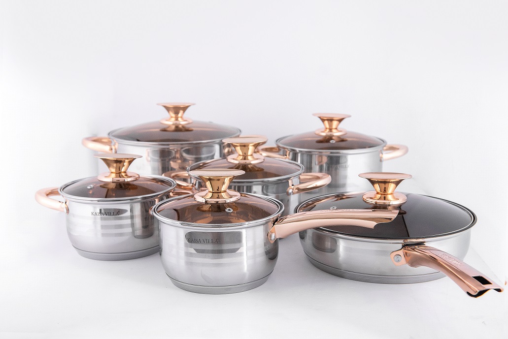 Bộ nồi inox cao cấp 6 món ENGELBERG - 8013