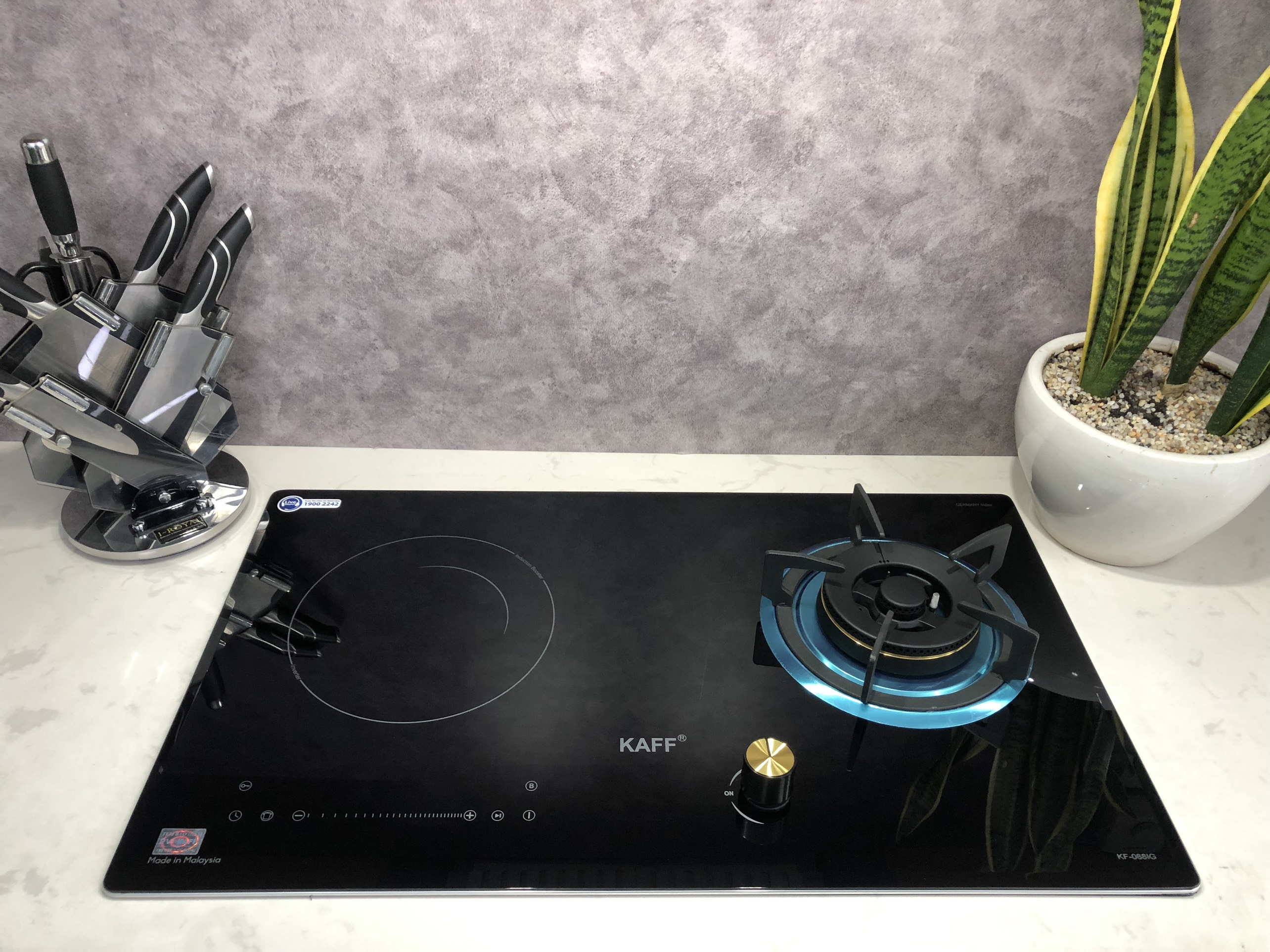 Bếp từ kết hợp gas KAFF KF-088IG