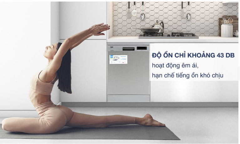 Máy rửa chén bát độc lập Beko DFN28424X