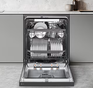 Máy rửa bát LG QuadWash màu đen LDN14BLA5