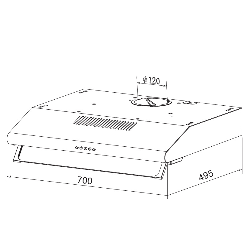 Máy hút khói, hút mùi cổ điển Faster FS 0470S