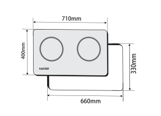 Bếp điện từ đôi Faster FS-2SI