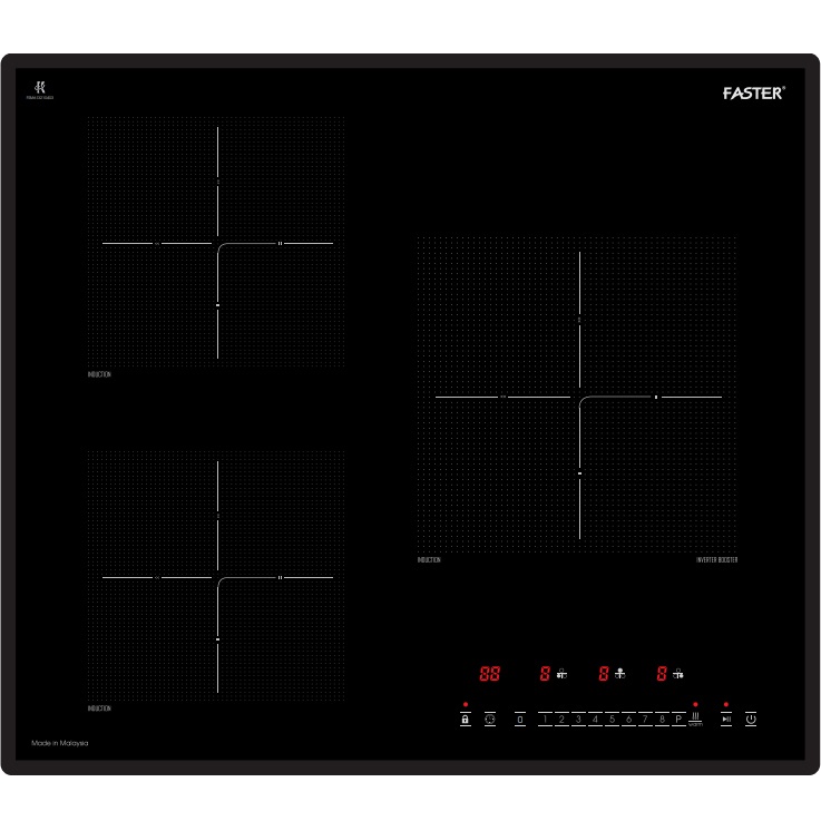 Bếp từ 3 vùng nấu Faster FS 613SI