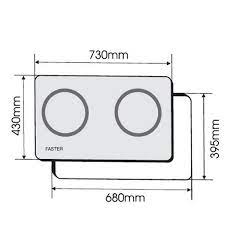 Bếp điện từ đôi Faster FS 744M