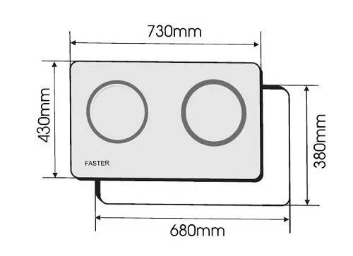 Bếp điện từ đôi Faster FS 782I
