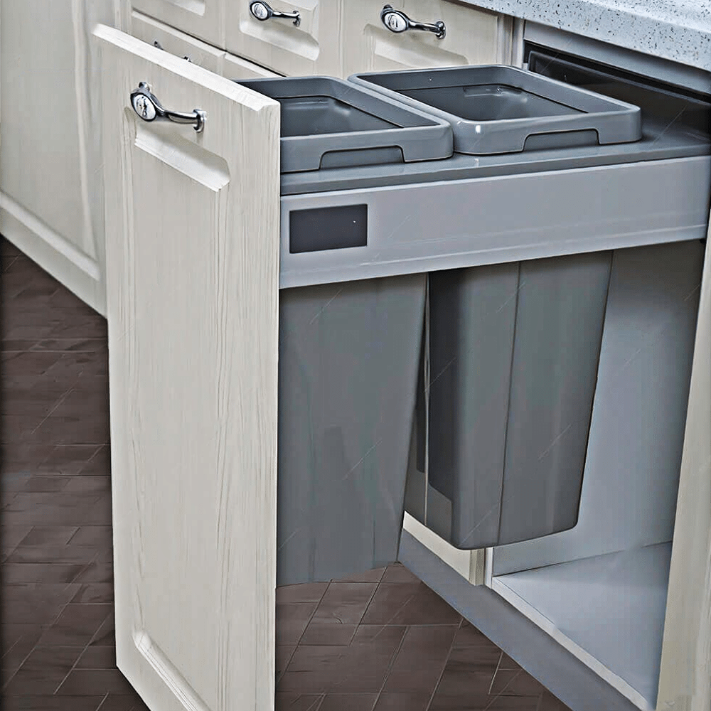 Thùng rác đôi 36L, cánh kéo Garis GW07.40