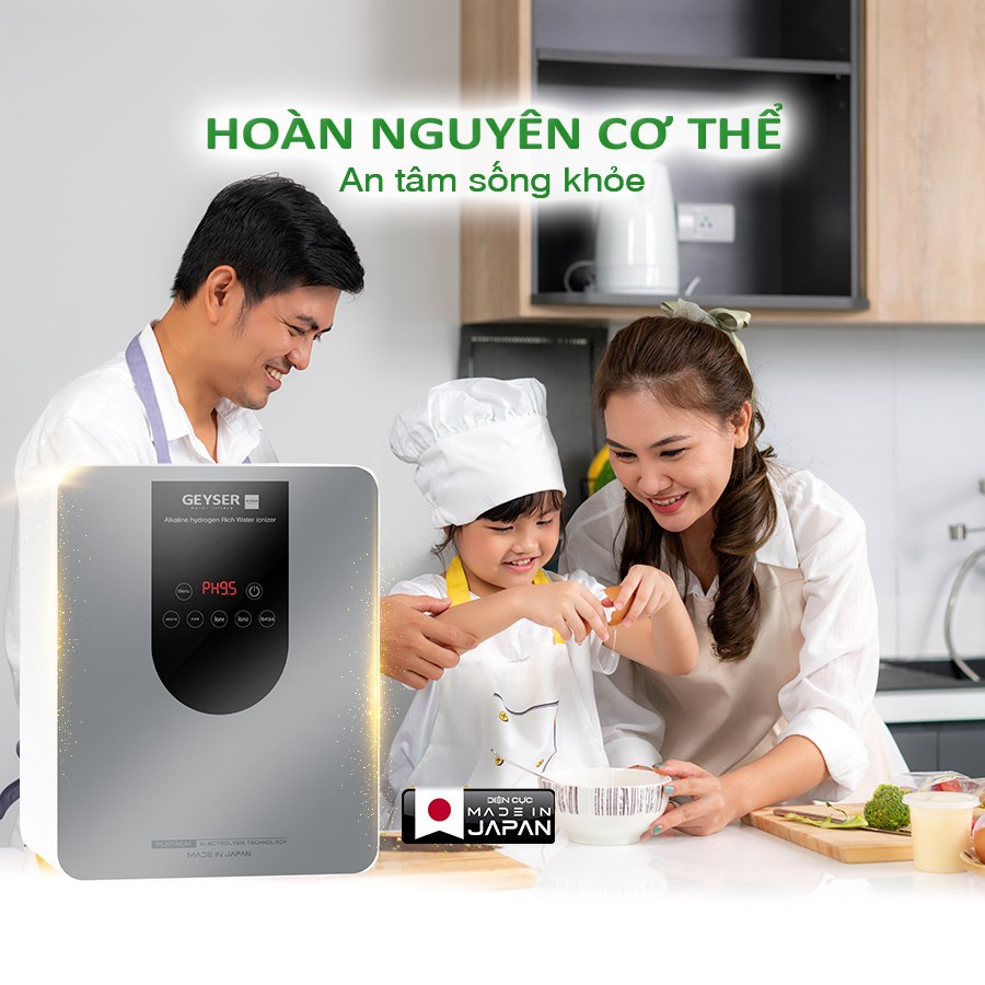 Máy lọc nước ion kiềm giàu Hydro Geyser Ecotar 9 Pro