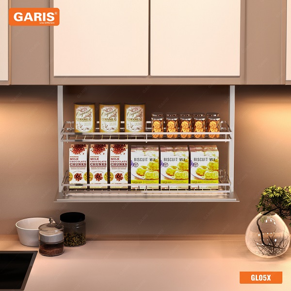 Giá gia vị nâng hạ điện Garis GL05.7X