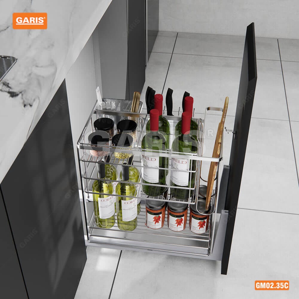 Giá để dao thớt, gia vị, chai lọ Garis GM02C