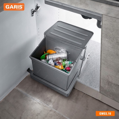 Thùng rác đôi, cánh mở Garis GW03