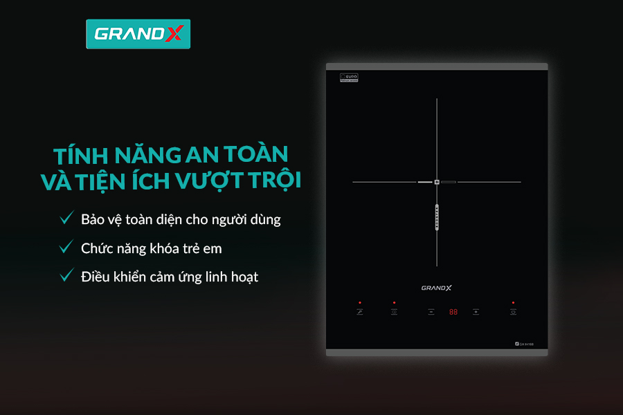 Bếp từ đơn GrandX GX IH188 | Home Best