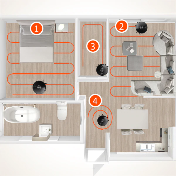 Robot hút bụi - lau nhà tự động HB-B79