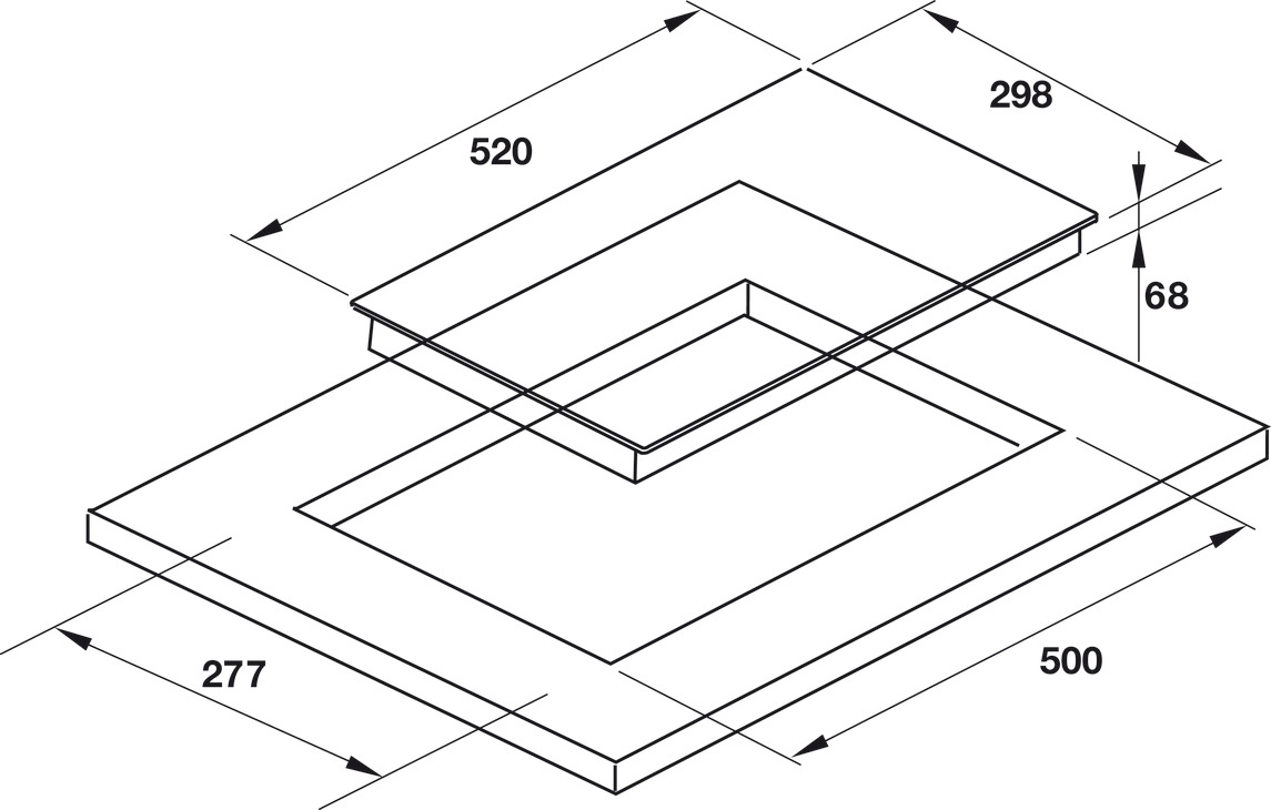 Bếp từ đôi Domino Hafele HC-I302D