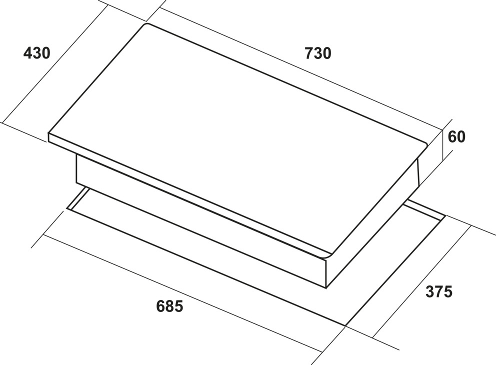 Bếp từ âm 2 vùng nấu Hafele HC-I73241B