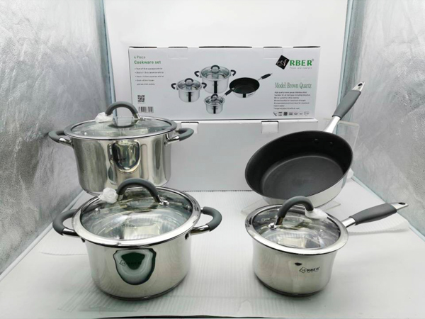Bộ nồi inox 4 món Arber BROWN