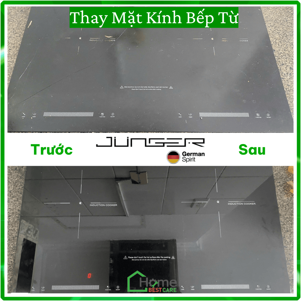 Thay mặt kính bếp điện từ Junger