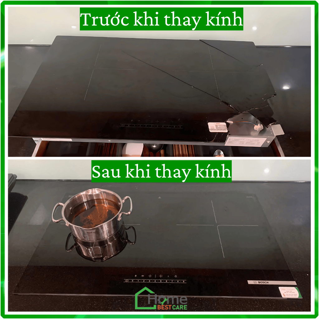 Thay mặt kính bếp điện từ Bosch