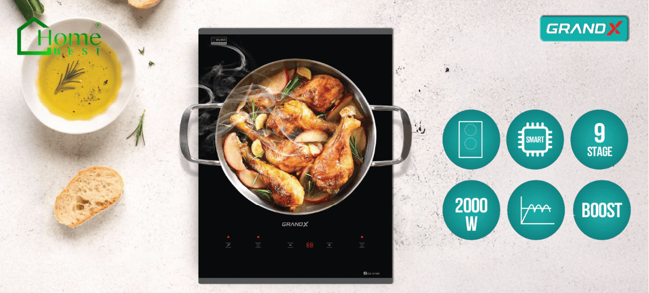Bếp từ đơn GrandX GX IH188 | Home Best