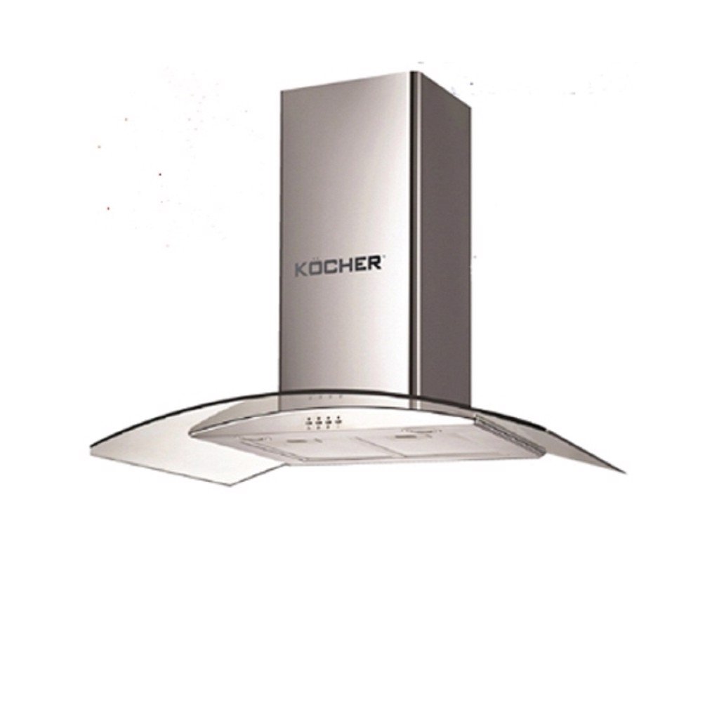 Máy hút khói, hút mùi kính cong Kocher K - 8870