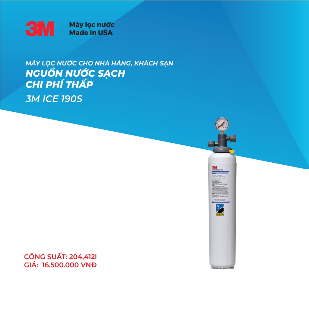 Máy Lọc Nước Công Suất Lớn Dành Cho Thương Mại 3M ICE190-S