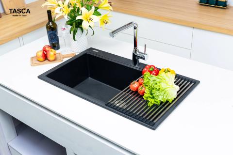 Chậu rửa chén đá 1 hộc NOBINOX TASCA MITO NT861B