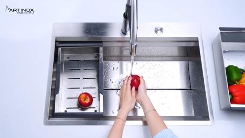 Chậu rửa chén 1 hộc NOBINOX ARTINOX MOSE NA808