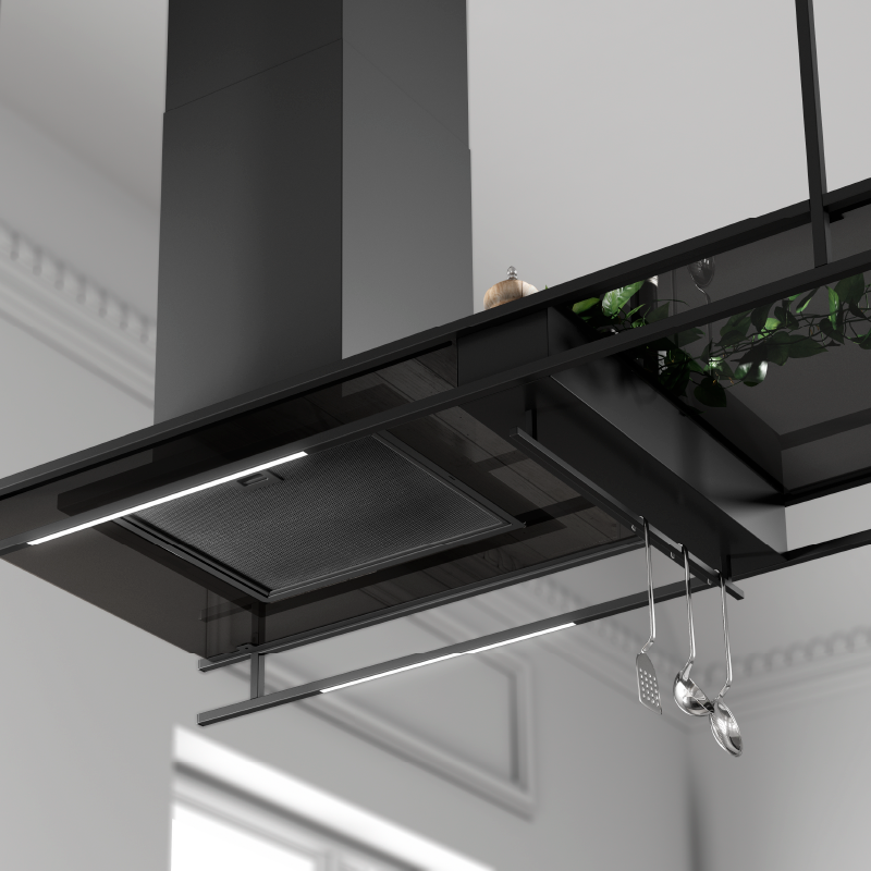 Máy hút khói, hút mùi đảo Malloca INDUST K140B