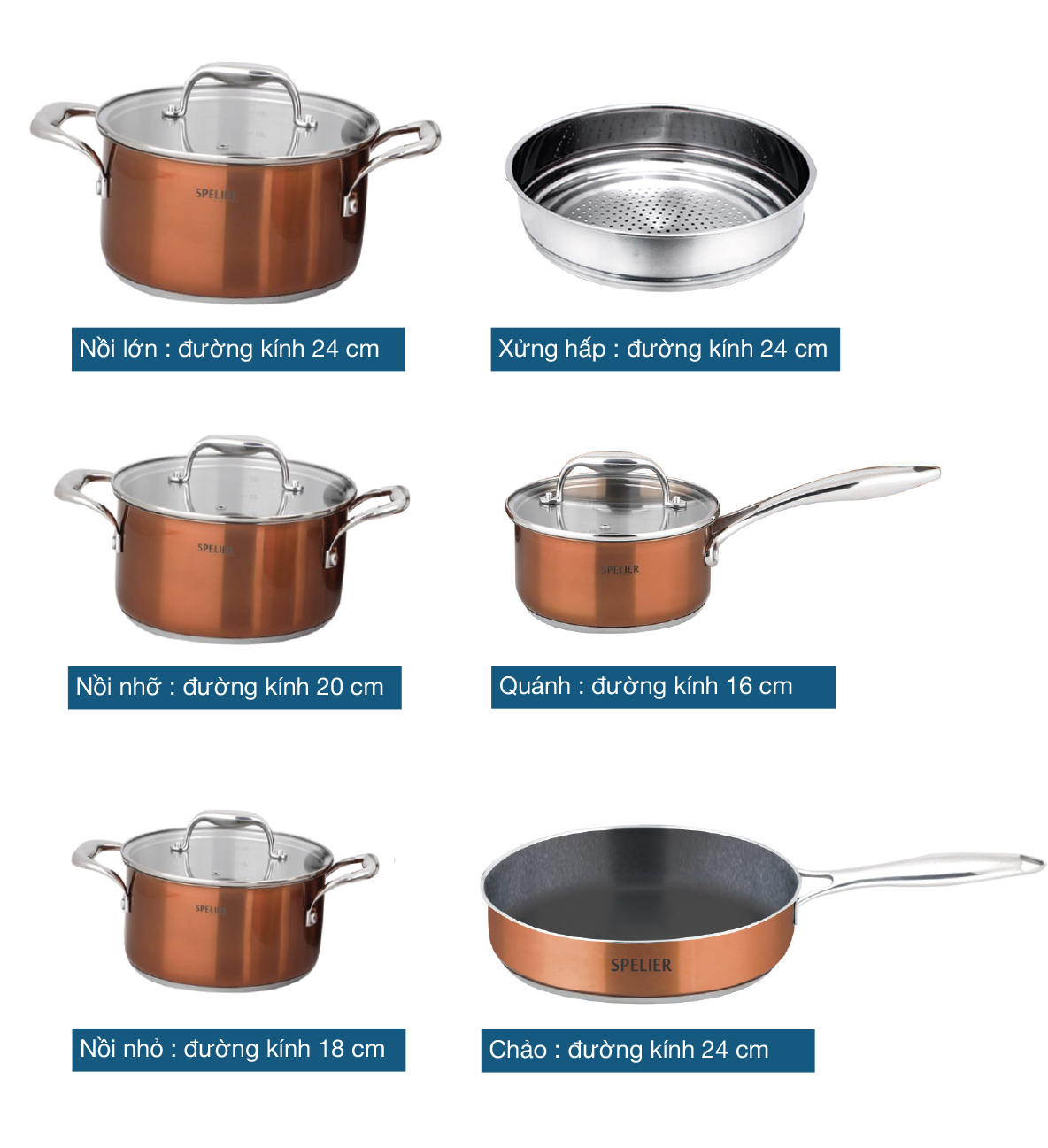 Bộ nồi Spelier JUPITER