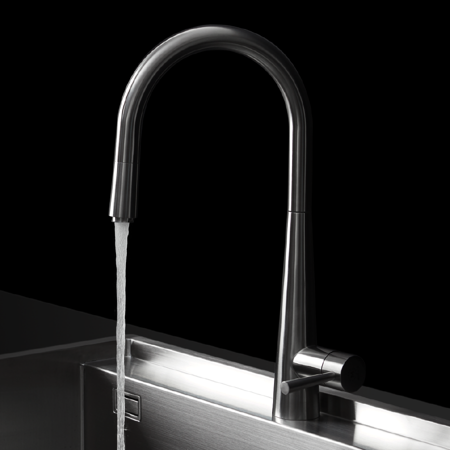 Vòi rửa inox dây rút Malloca K095-SS