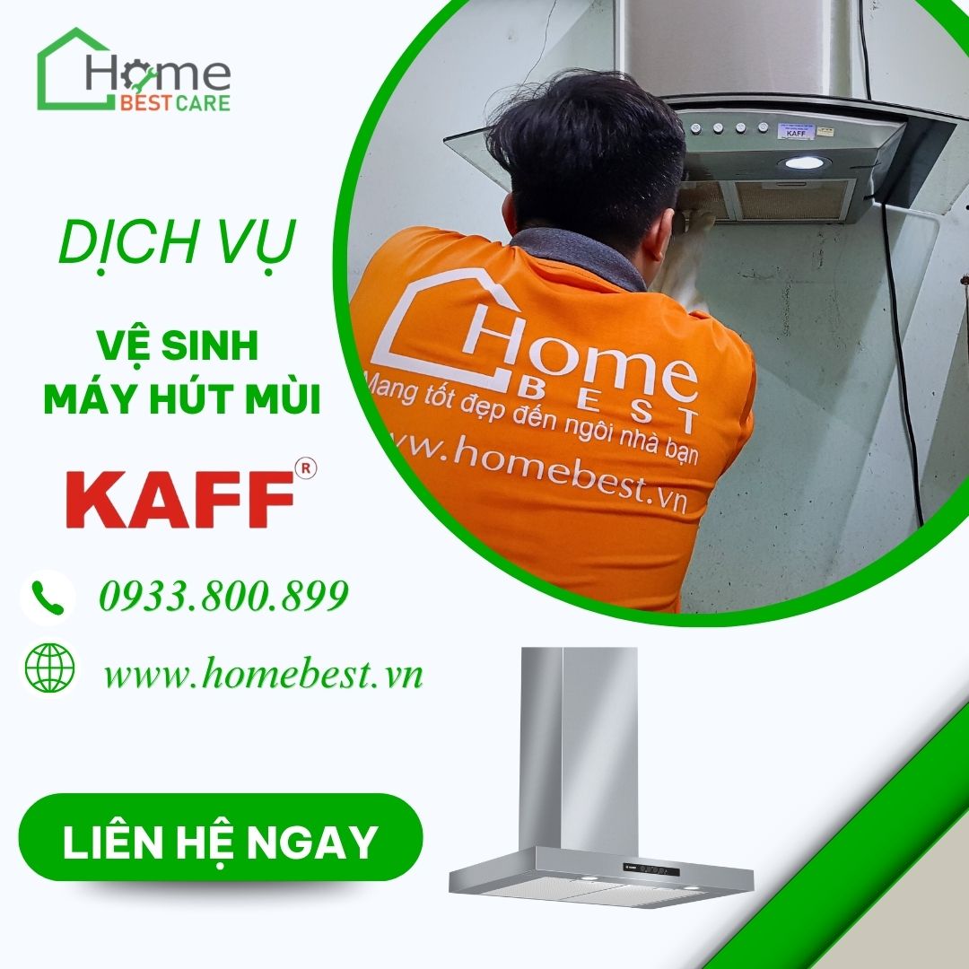 Vệ sinh máy hút mùi Kaff