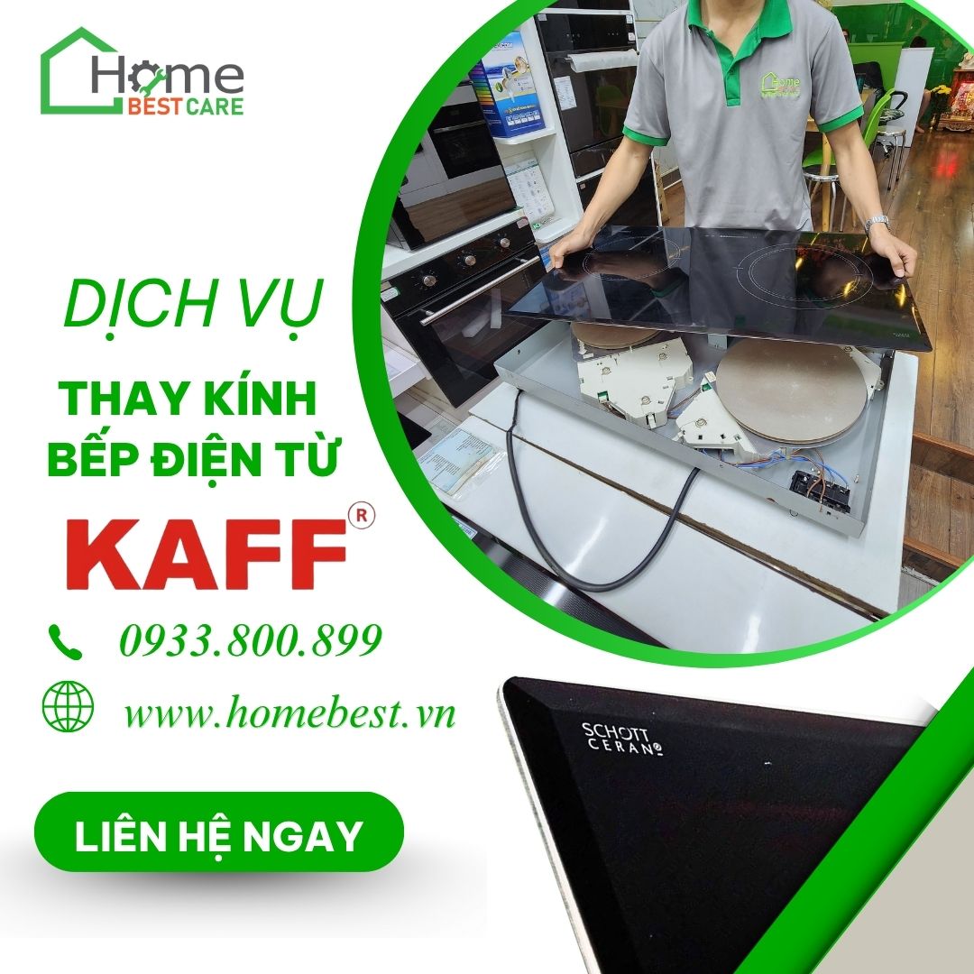 Thay mặt kính bếp điện từ Kaff