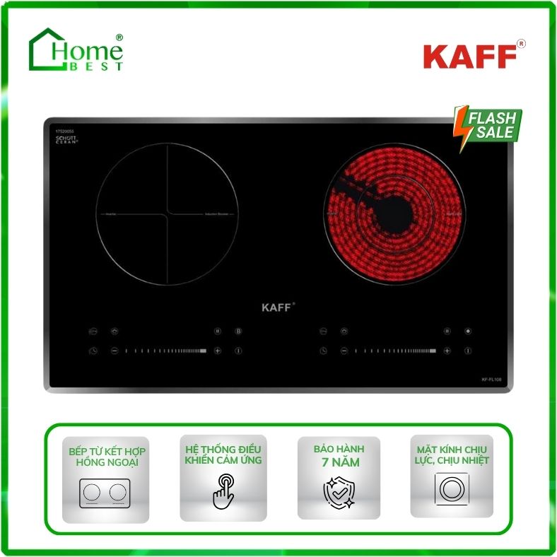 Bếp từ kết hợp hồng ngoại Kaff KF-FL108 Plus
