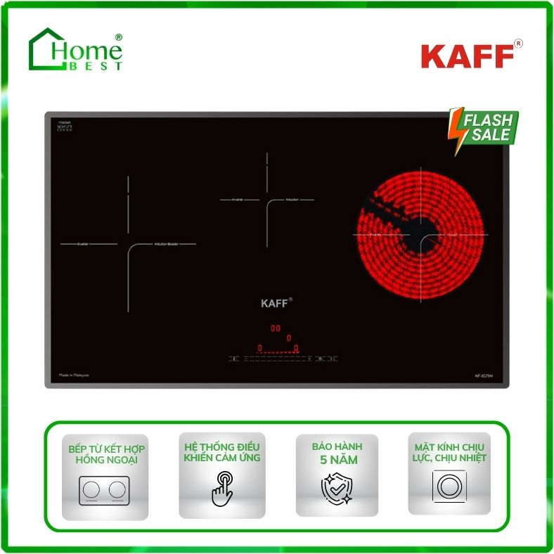 Bếp từ kết hợp hồng ngoại Kaff KF-IC79H