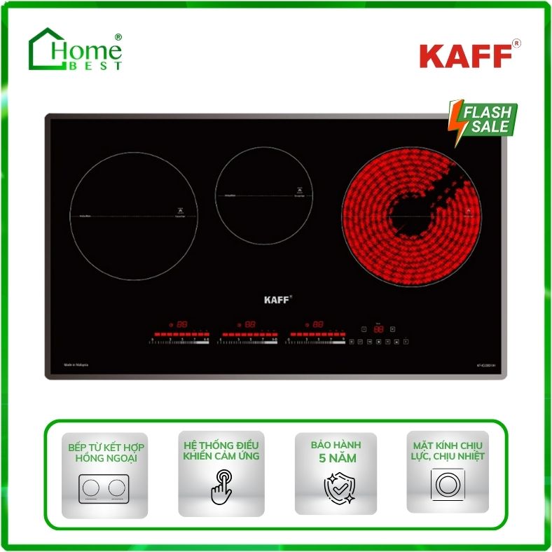 Bếp từ kết hợp hồng ngoại Kaff KF-IG3001IH