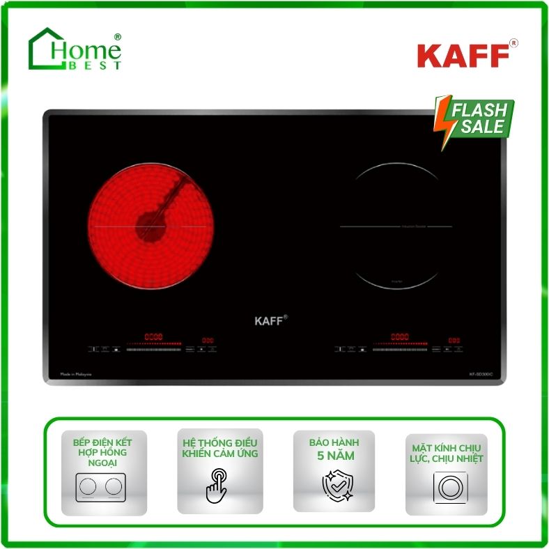 Bếp điện từ kết hợp hồng ngoại KAFF KF-SD300IC