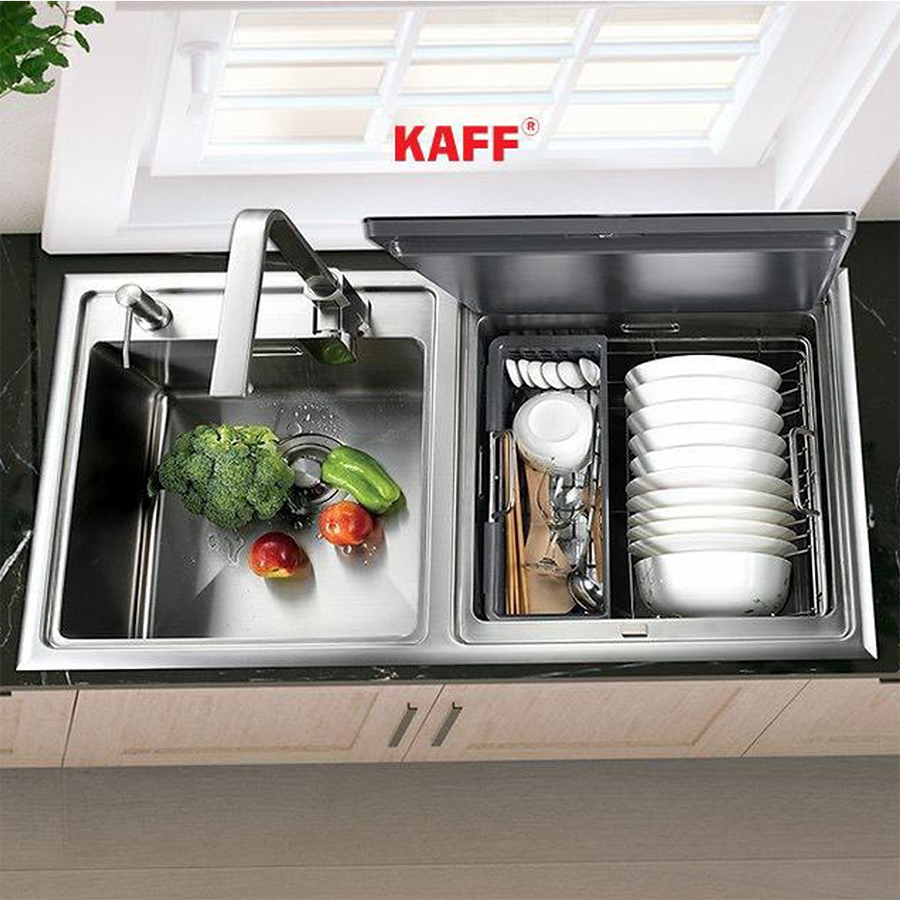 Máy rửa chén bát kết hợp bồn rửa KAFF KF-SWM6