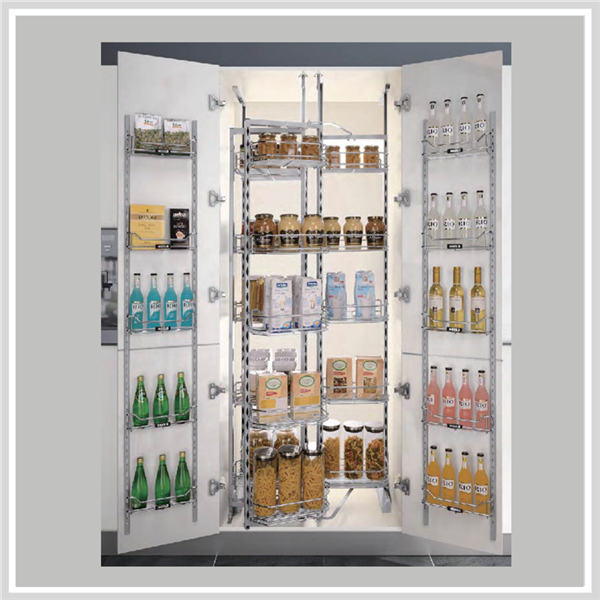 Kệ kéo 36 rổ tủ inox 304 Higold (900mm)