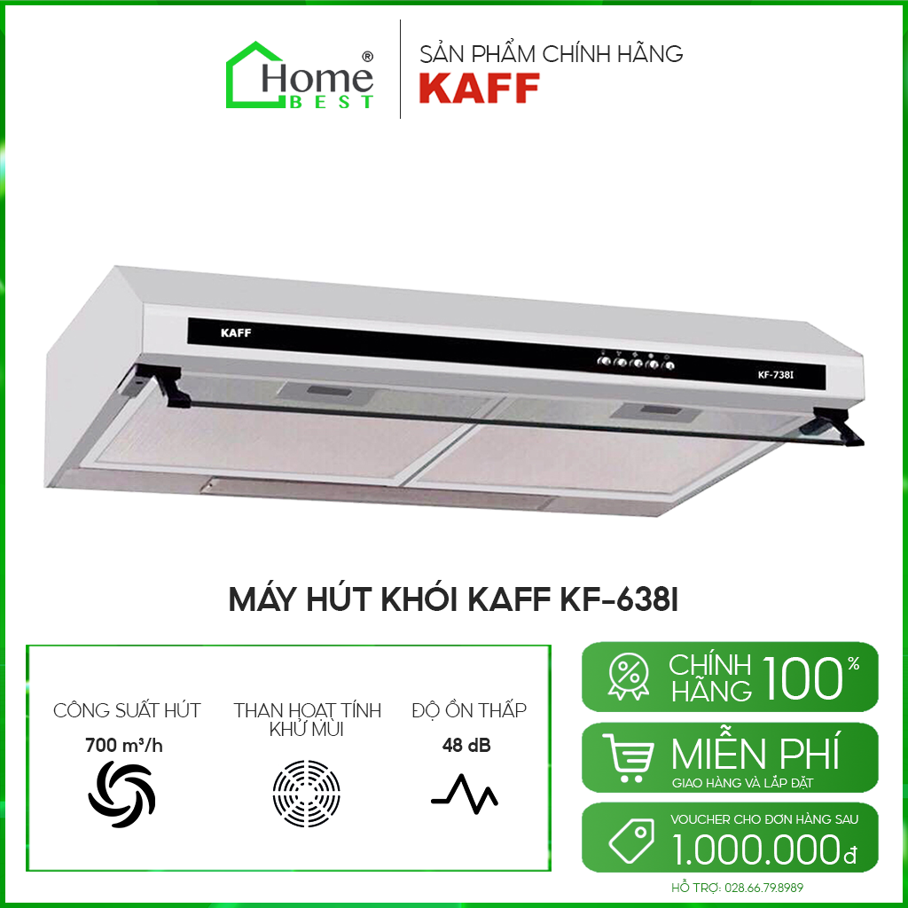 Máy hút khói, hút mùi cổ điển KAFF KF-638I
