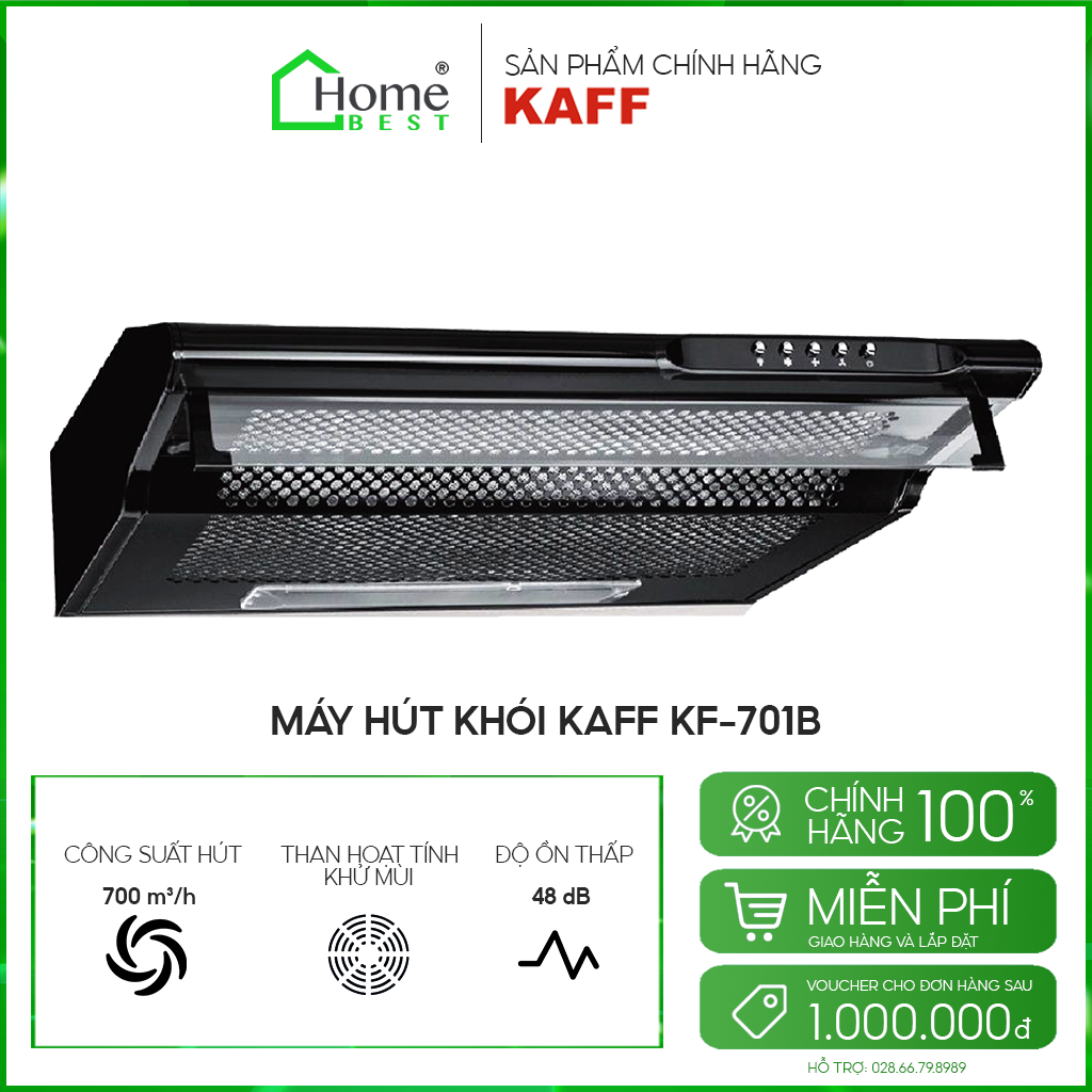 Máy hút khói, hút mùi cổ điển KAFF KF-701B