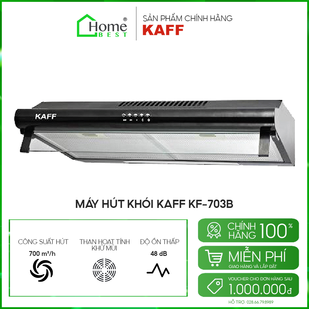 Máy hút khói, hút mùi cổ điển KAFF KF-703B