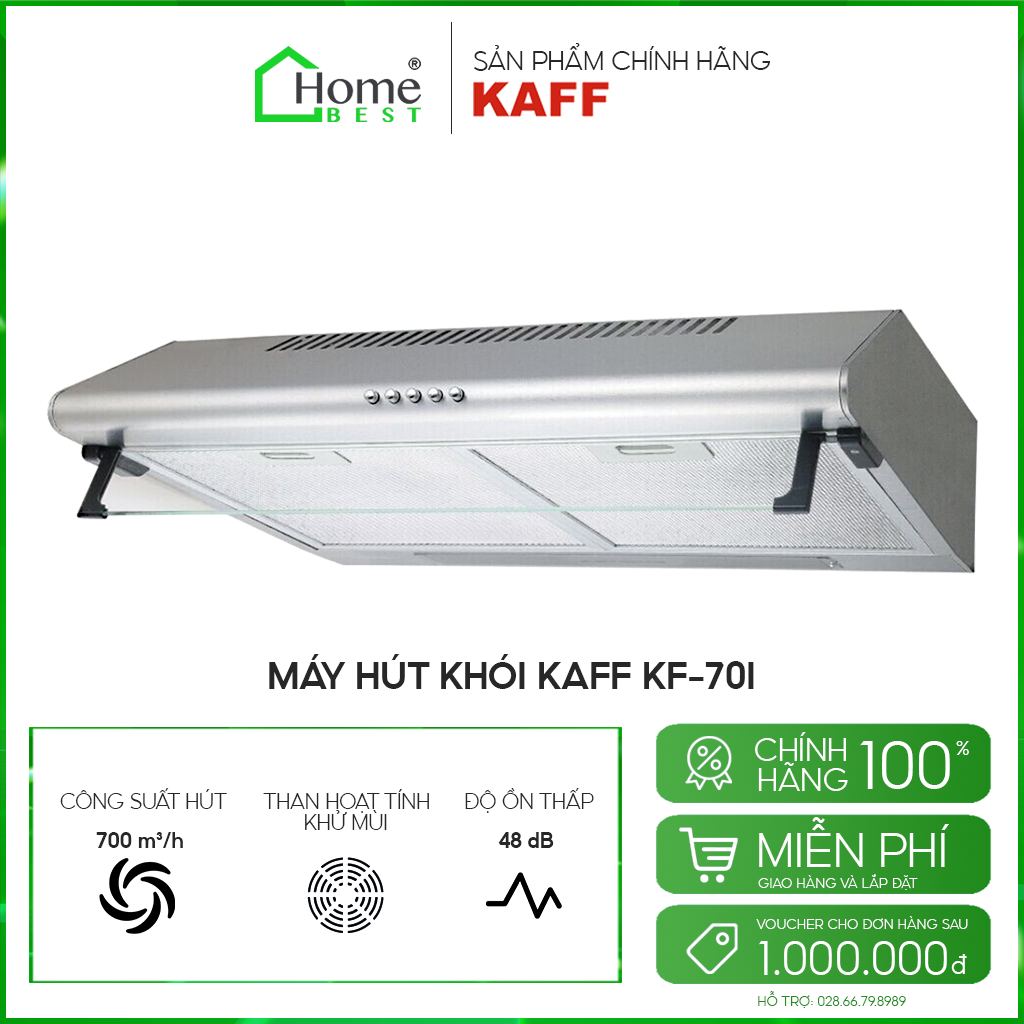 Máy hút khói, hút mùi cổ điển KAFF KF-70l