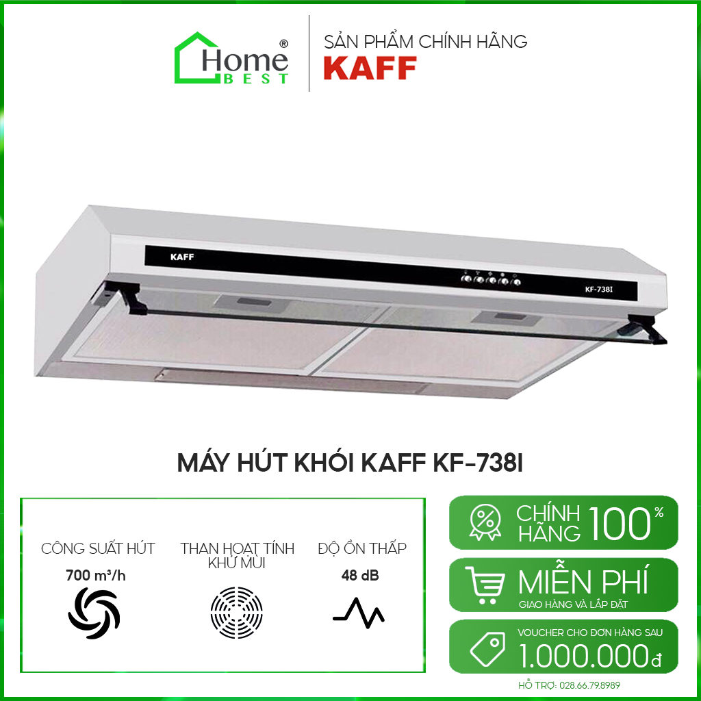 Máy hút khói, hút mùi  cổ điển KAFF KF-738I