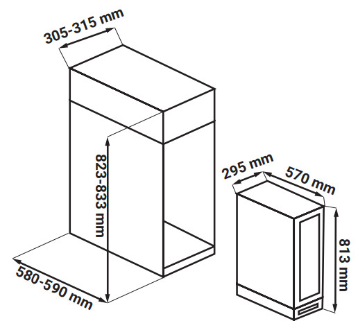 Tủ Rượu Kaff KF-BW58L
