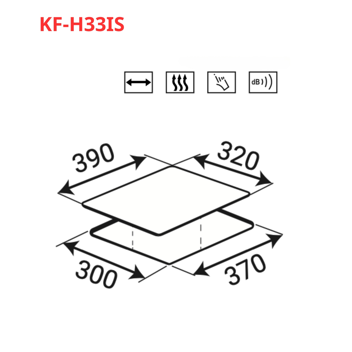 Bếp từ đơn Domino Kaff KF-H33IS