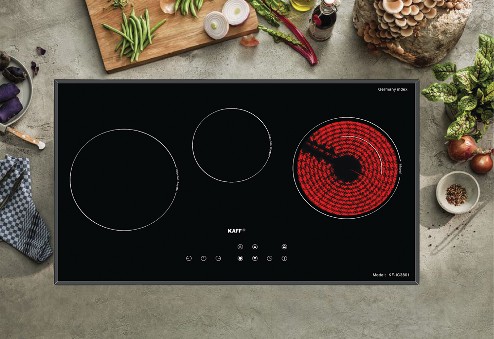 (Combo) Bếp từ kết hợp hồng ngoại Kaff KF-IC3801