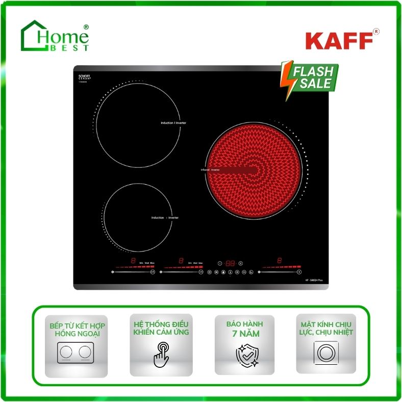 Bếp từ kết hợp hồng ngoại Kaff KF-S48QH Plus
