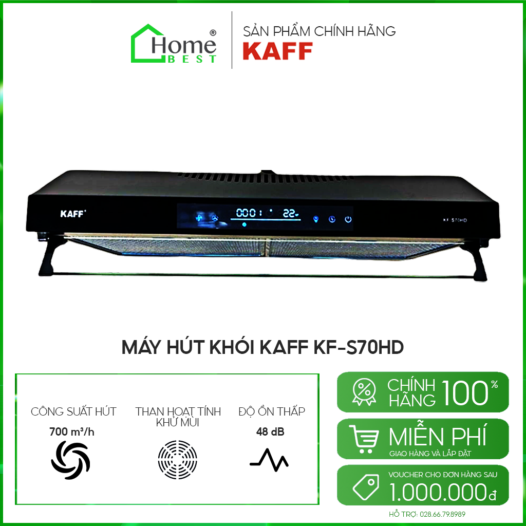 Máy hút khói, hút mùi cổ điển KAFF KF-S70HD